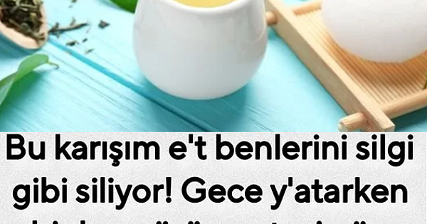 Bu karışım e't benlerini silgi gibi siliyor! 