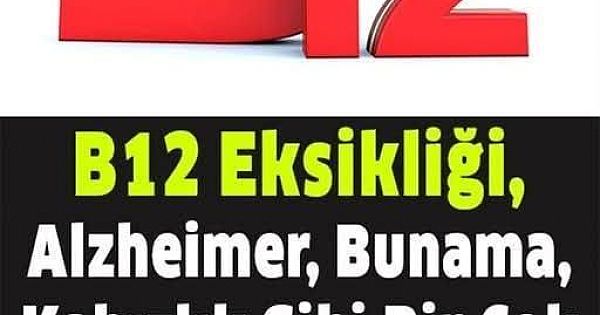 Vücudumuz B12'ye İhtiyacı 