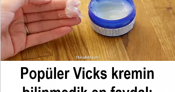 Vicks Krem Kullanımı
